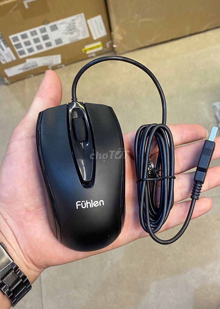 Chuột Fuhlen Đen Có dây l102 new. Mua bán Phụ kiện (Màn hình, Chuột...) tại Thành phố Thủ Đức Tp Hồ Chí Minh được đăng bởi Vi Tính 24H  hình 1