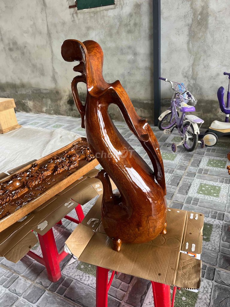 Bình gỗ trang trí 70-80cm. Mua bán Cây cảnh, đồ trang trí tại Thành phố Thủ Dầu Một Bình Dương được đăng bởi thuyên hình 1