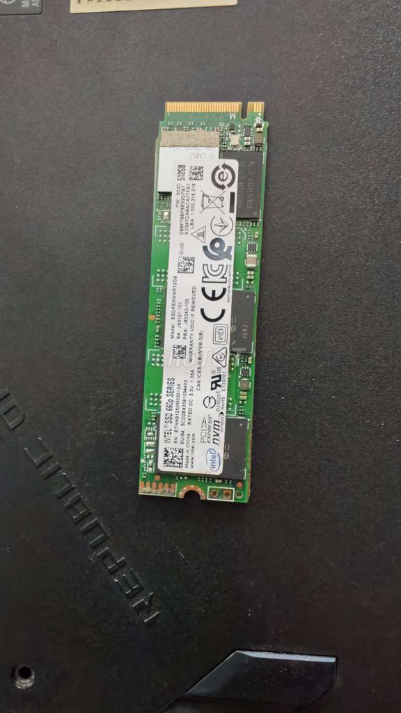 Ổ cứng SSD Intel 660P Series 512GB PCIe NVMe. Mua bán Linh kiện (RAM, Card...) tại Quận Tân Phú Tp Hồ Chí Minh được đăng bởi Trường Anh hình 1