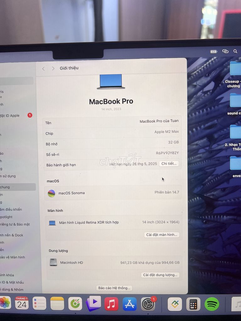 Cần bán macbook pro m2 max