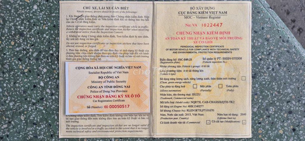 ISUZU 4T95 2015 thùng 5M8. Mua bán Xe tải, xe ben tại Thành phố Biên Hòa Đồng Nai được đăng bởi trần quang sử  hình 11