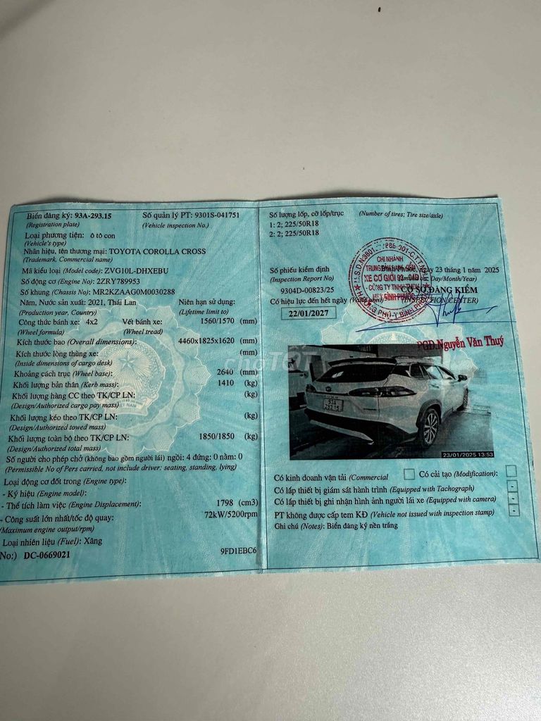 Toyota Corolla Cross 2021 1.8HV - 76000 km. Mua bán Ô tô tại Thành phố Thuận An Bình Dương được đăng bởi Nguyễn Bình hình 7