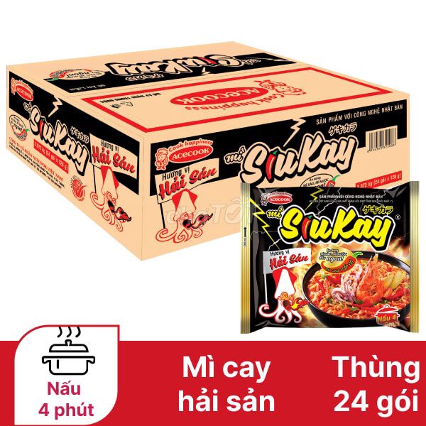 Thùng mì Siukay Hải sản 24 gói + Máy uốn tóc NOVA. Mua bán Đồ ăn, thực phẩm và các loại khác tại Quận Bình Thạnh Tp Hồ Chí Minh được đăng bởi Nguyen Noah hình 1