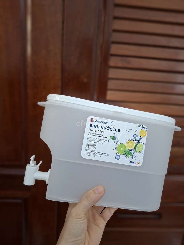 Bình nước Vietnhat 6785 3.5L Trắng. Mua bán Dụng cụ nhà bếp tại Quận Tân Bình Tp Hồ Chí Minh được đăng bởi GG hình 1