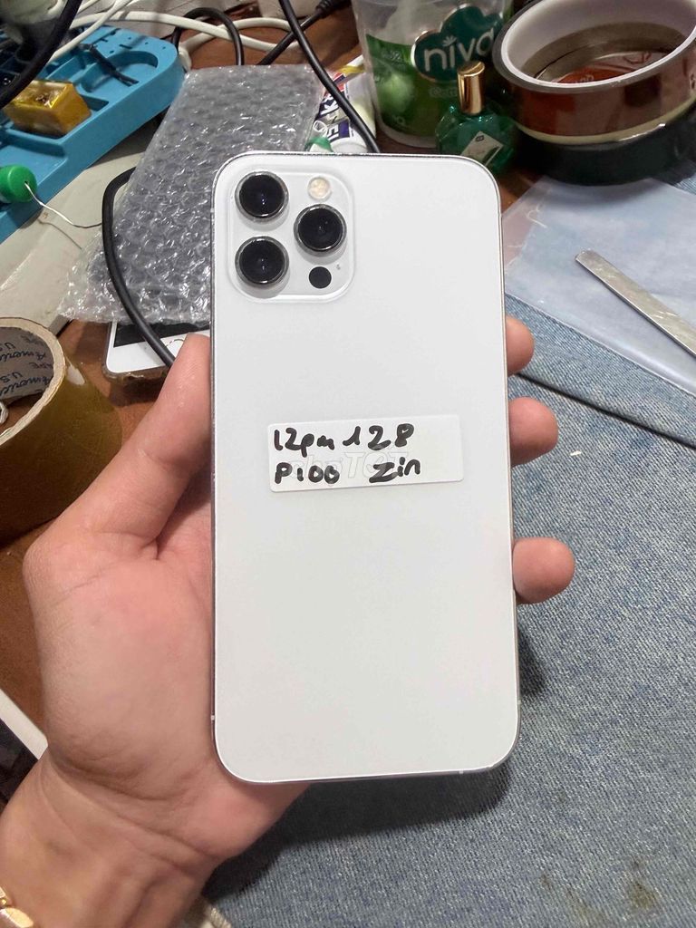 Apple iPhone 12 Pro Max 128GB Trắng. Mua bán Điện thoại tại Huyện Tân Phước Tiền Giang được đăng bởi Le Duy Hong Duc hình 1