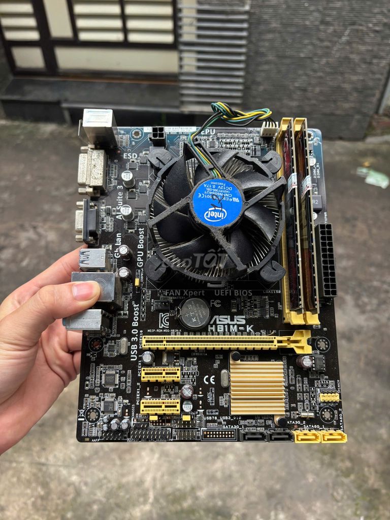 Combo CPU i3-4160 + Asus H81 + Ram 8G