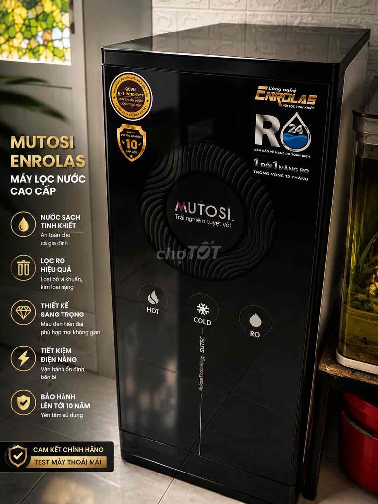 Thanh lý máy lọc nước Mutosi Enrolas màu đen – San. Mua bán Nội thất, đồ gia dụng khác tại Quận Tân Bình Tp Hồ Chí Minh được đăng bởi 72 phép  hình 1