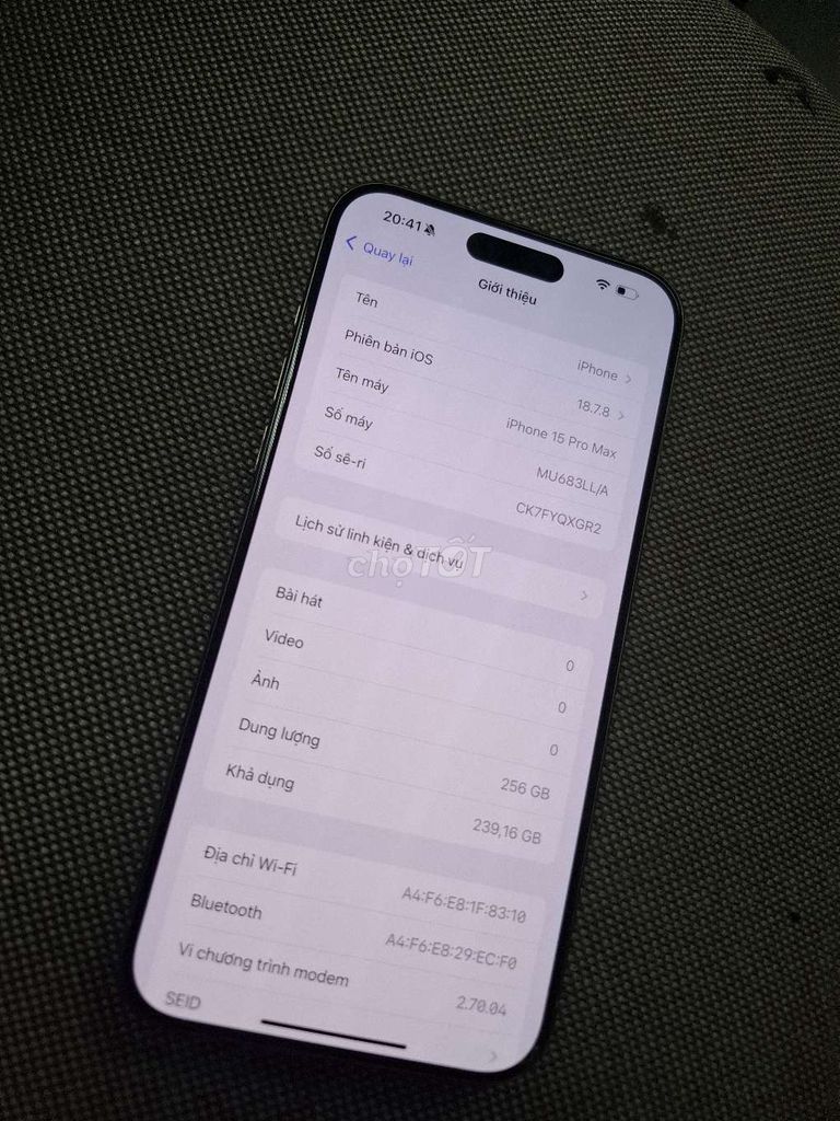15 Pro Max 256GB Bạc. Mua bán Điện thoại tại Quận Ba Đình Hà Nội được đăng bởi Huy hình 1