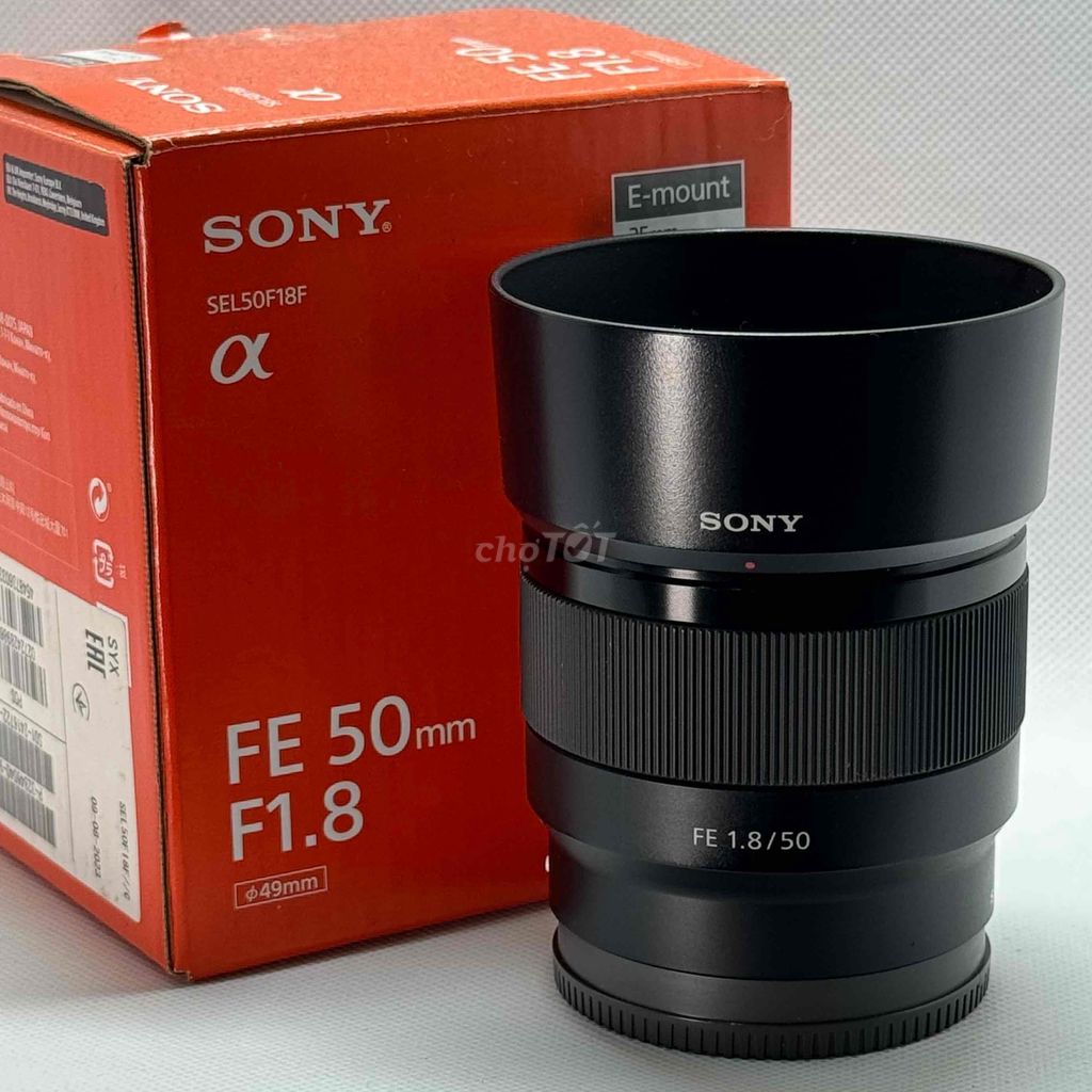 Lens Sony FE50 f/1.8 fullbox