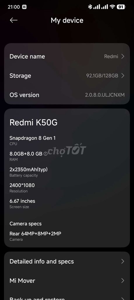 Redmi K50Gaming cần giao lưu. Mua bán Điện thoại tại Thành phố Ninh Bình Ninh Bình được đăng bởi Tú hình 1