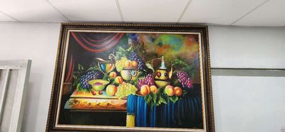 Tranh sơn dâ'u tïnh vât nho 1m'_1m50cm. Mua bán Cây cảnh, đồ trang trí tại Quận Bình Thạnh Tp Hồ Chí Minh được đăng bởi Nguyễn Văn Chuyển