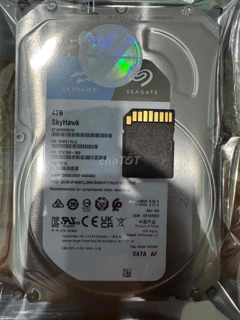Ổ cứng HDD Seagate SkyHawk ST4000VX016 4TB. Mua bán Linh kiện (RAM, Card...) tại Quận Bình Tân Tp Hồ Chí Minh được đăng bởi Tân Tiến Dũng hình 1