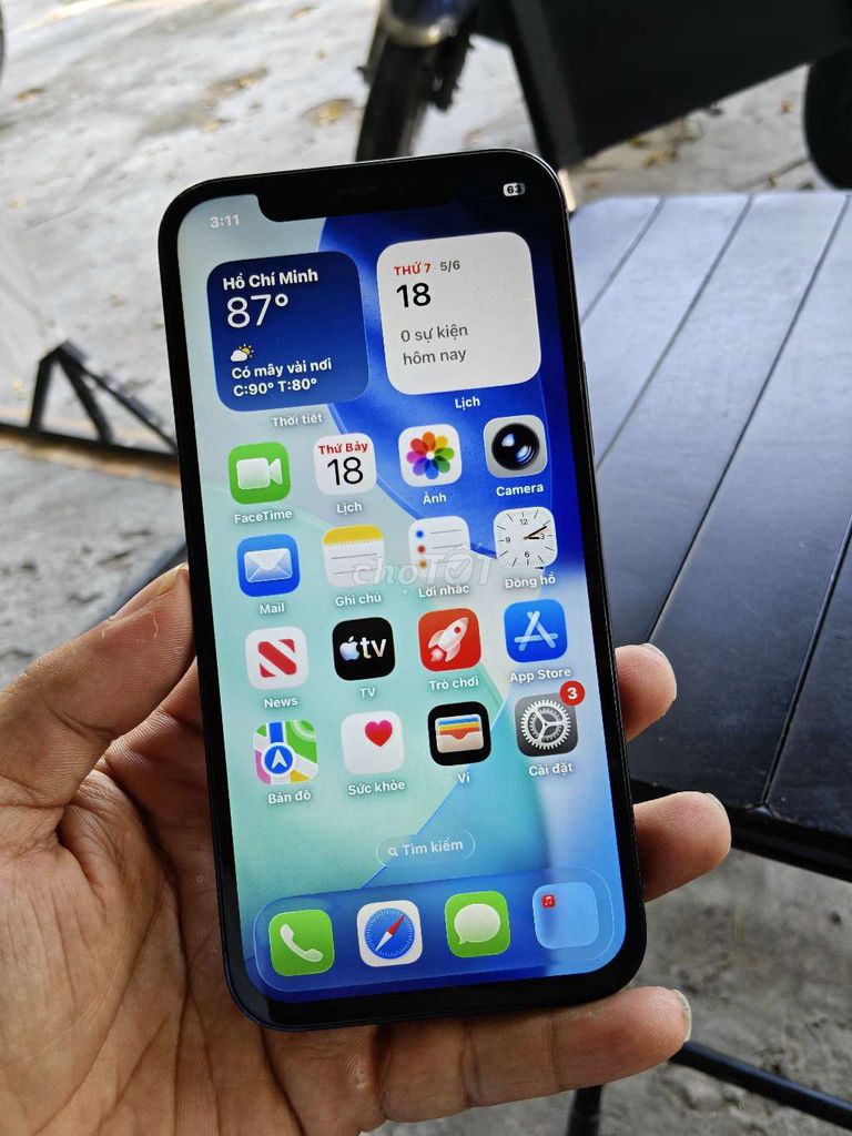 Apple iPhone 12 64GB Đen. Mua bán Điện thoại tại Quận Liên Chiểu Đà Nẵng được đăng bởi Công Lực hình 1
