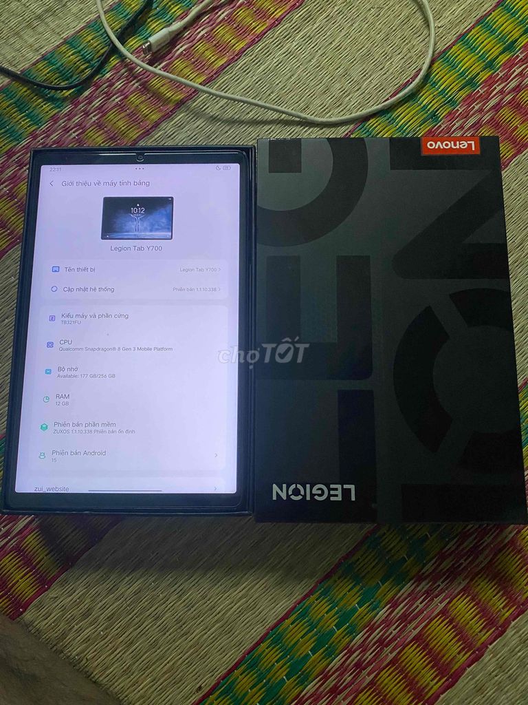 Lenovo Legion Tab Y700 12GB/256GB. Mua bán Máy tính bảng tại Thành phố Thủ Đức Tp Hồ Chí Minh được đăng bởi MạnhTáo hình 1