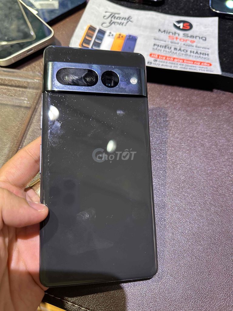 Google Pixel 7 Pro 128GB Đen zin nguyên bản. Mua bán Điện thoại tại Thành phố Thủ Đức Tp Hồ Chí Minh được đăng bởi Minh Sang Store Góp Bao Nợ Xấu hình 1