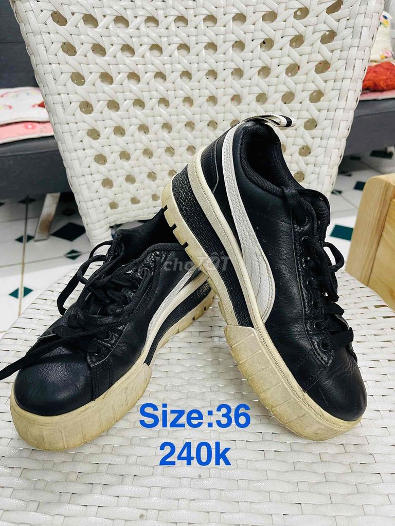 Giày thể thao Puma Nữ Đen Size 36. Mua bán Giày dép tại Quận 1 Tp Hồ Chí Minh được đăng bởi Bao Nghi hình 1