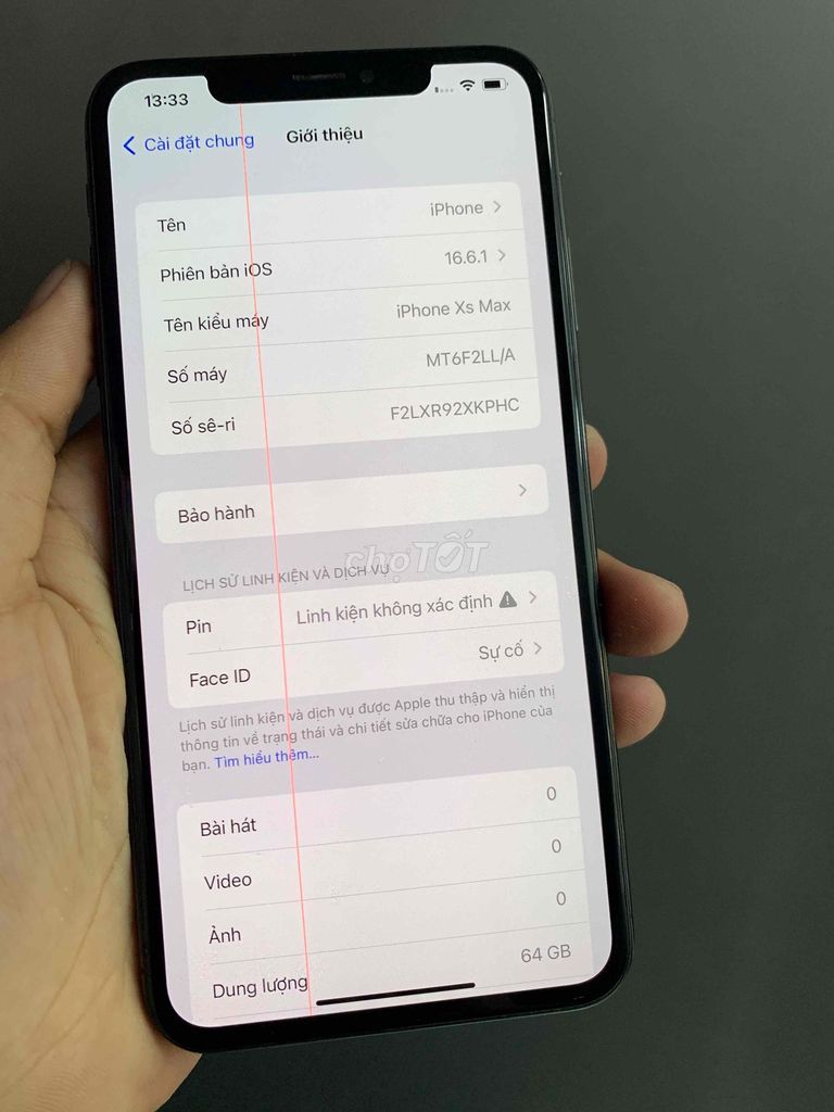 iPhone XS Max 64GB Đen. Mua bán Điện thoại tại Thành phố Phan Thiết Bình Thuận được đăng bởi Minh Thư hình 1