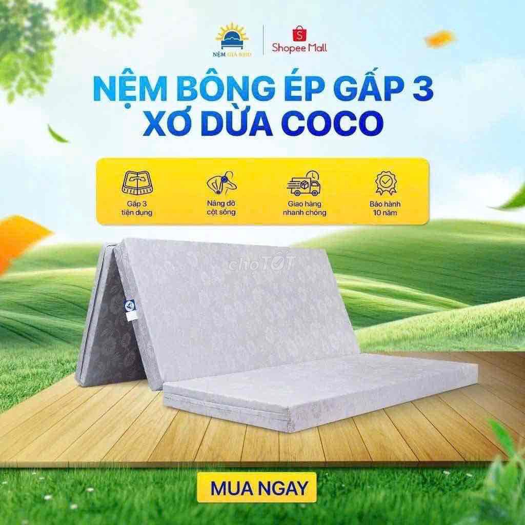 Nệm Bông ép xơ dừa CoCo. Mua bán Giường, chăn ga gối nệm tại Thành phố Bến Tre Bến Tre được đăng bởi Nệm Giá Kho Bến Tre hình 1