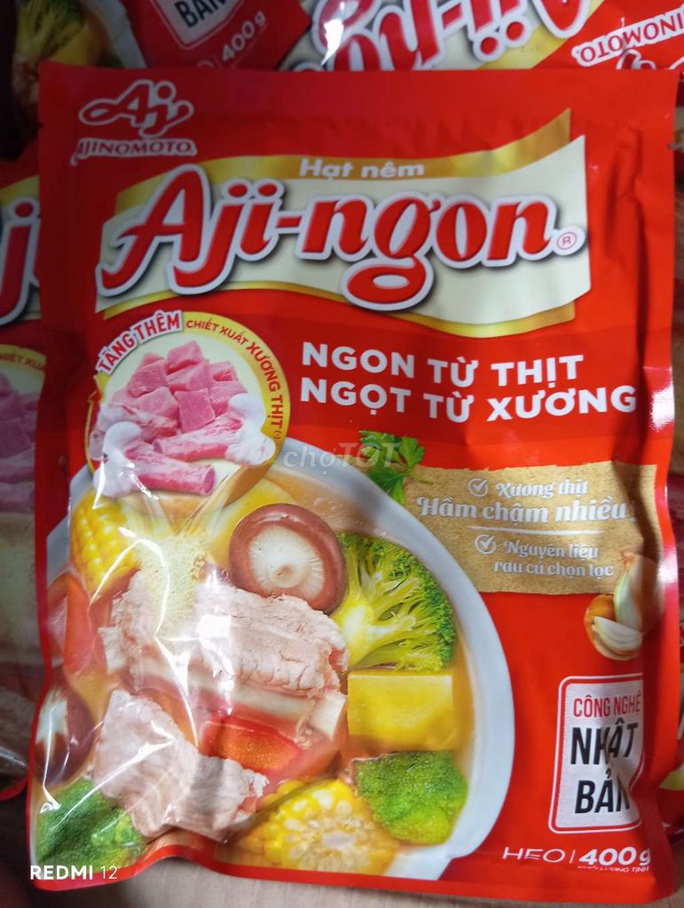Hạt nêm Ajinomoto thịt heo 400g Việt Nam. Mua bán Đồ ăn, thực phẩm và các loại khác tại Quận 11 Tp Hồ Chí Minh được đăng bởi Như Ý hình 1