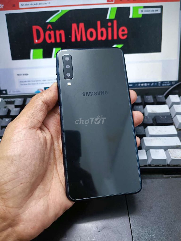 SAMSUNG A7 6GB.128GB PIN 3300 MÁY 2 SIM FULL CN. Mua bán Điện thoại tại Quận Bình Thạnh Tp Hồ Chí Minh được đăng bởi Dân Mobile hình 1