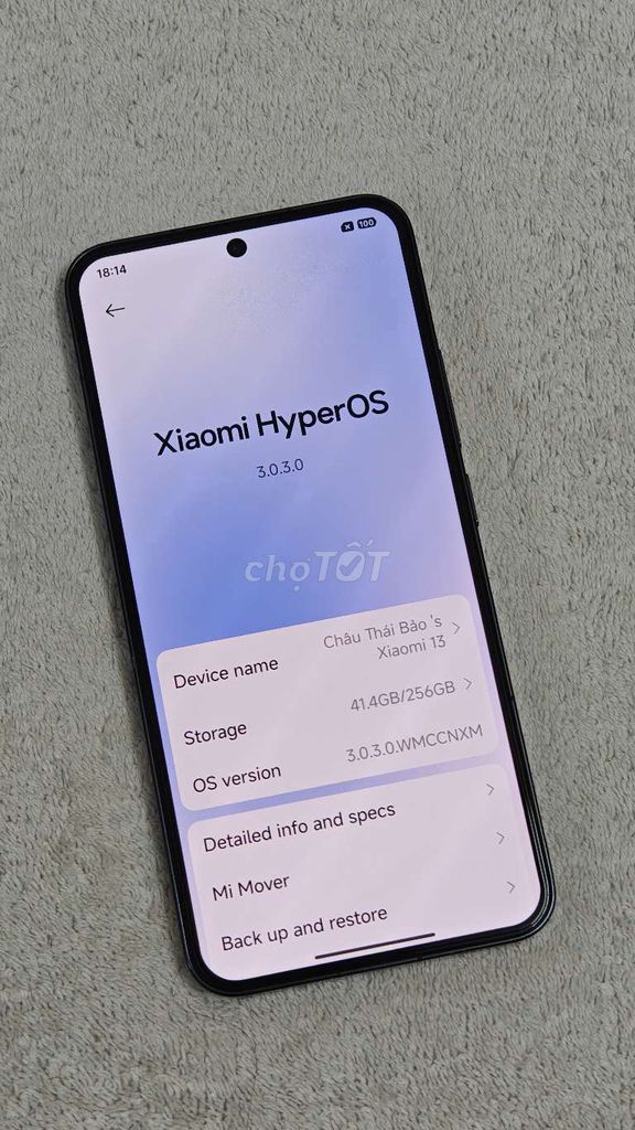 Xiaomi Mi 13 256GB Đen 98% B or G. Mua bán Điện thoại tại Quận 1 Tp Hồ Chí Minh được đăng bởi Bảo SG hình 1