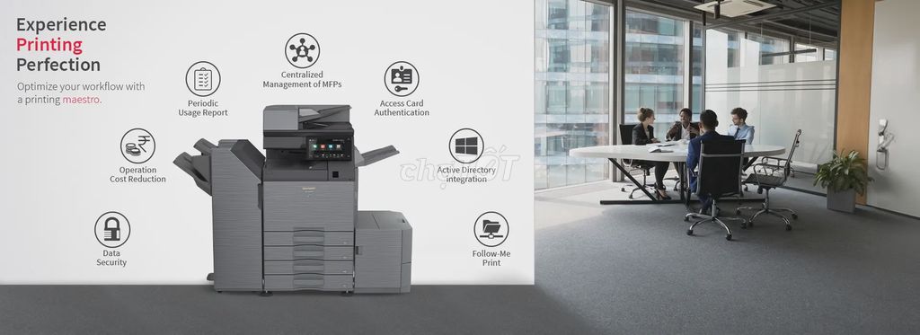 Cho thuê máy photocopy kèm giải pháp quản lý in ấn