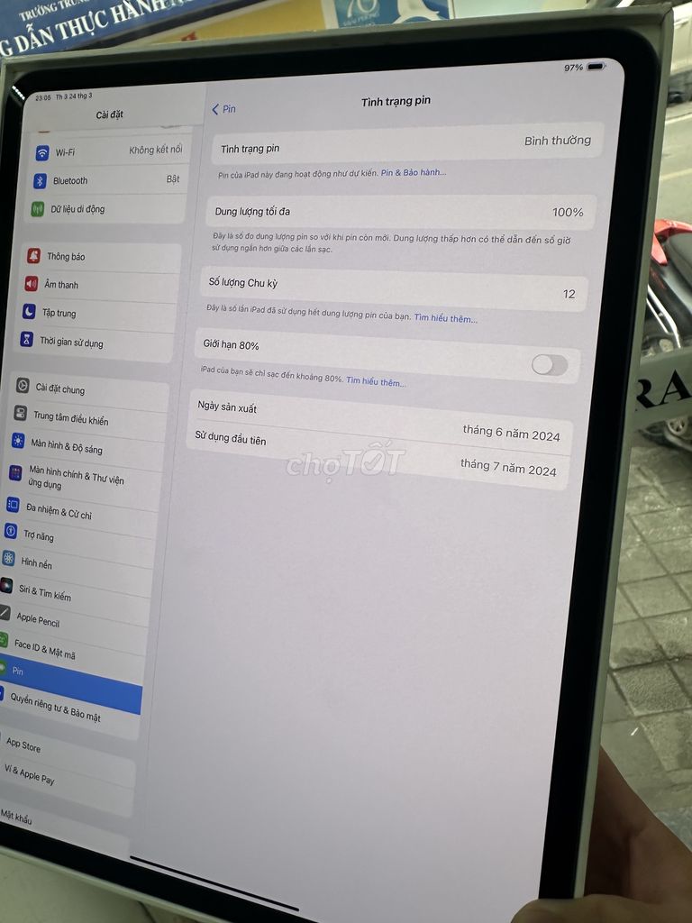 iPad Pro M4 13" 1Tb 5g ram 16g màn Nano. Mua bán Máy tính bảng tại Quận Long Biên Hà Nội được đăng bởi Nguyễn Văn Anh hình 1