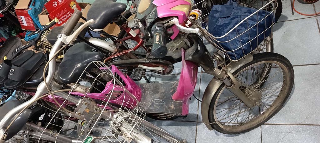 Xe đạp điện Asama A-48 Xanh dương trắng. Mua bán Xe điện tại Thị xã Tân Uyên Bình Dương được đăng bởi MINA Cosmetics hình 4