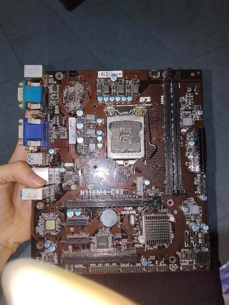 Mainboard ECS H110M4-C43 DDR4 Đã sử dụng. Mua bán Linh kiện (RAM, Card...) tại Huyện Phù Mỹ Bình Định được đăng bởi Nam Cardlo hình 1