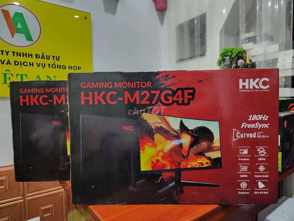 Màn HKC 27inch cong 180hz chuyên game full box