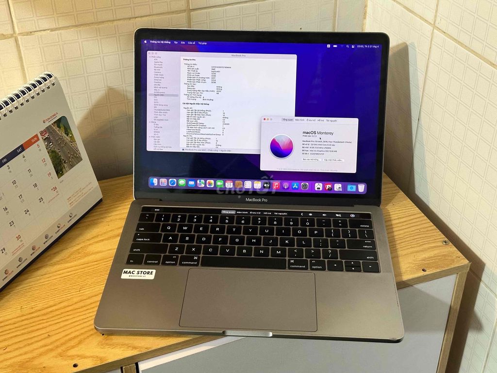 Apple MacBook Pro 2016 i5 8GB/512GB pin 99%. Mua bán Laptop tại Huyện Giồng Trôm Bến Tre được đăng bởi Macbook xách tay giá rẻ hình 1