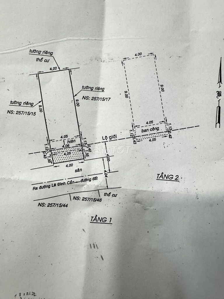 Nhà hẻm 257 Lê Đình Cẩn, gần chợ