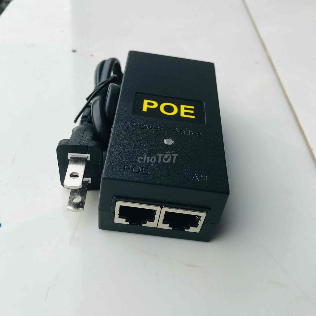 Nguồn POE Đen Camera. Mua bán Phụ kiện (Màn hình, Chuột...) tại Huyện Châu Thành Đồng Tháp được đăng bởi MinhNhutMNC hình 1