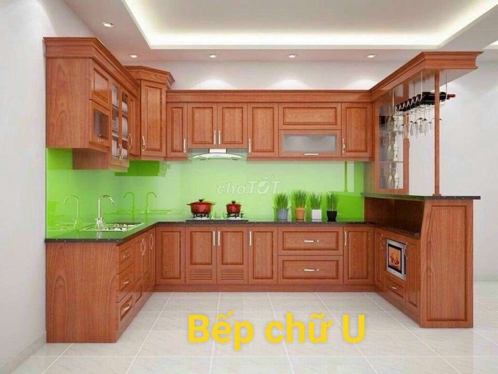 Xưởng mộc sản xuất bếp sồi