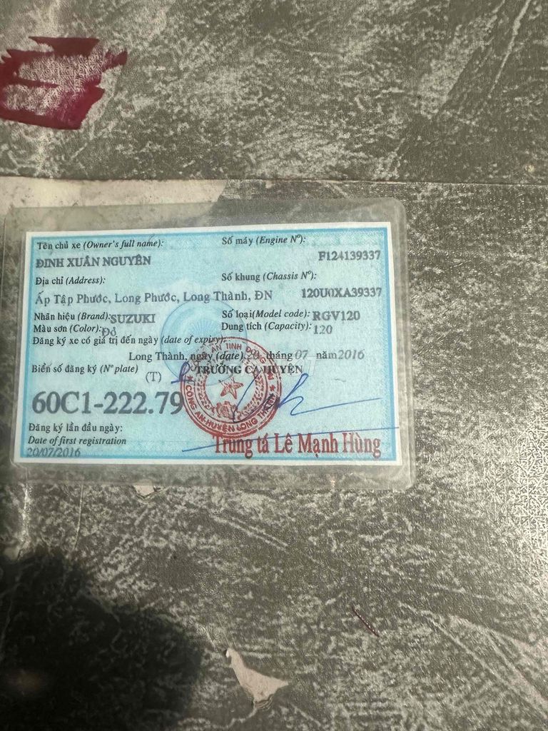 Cần bán xe RGV như hình.. Mua bán Xe máy tại Huyện Long Thành Đồng Nai được đăng bởi nguyễn bá thông hình 3