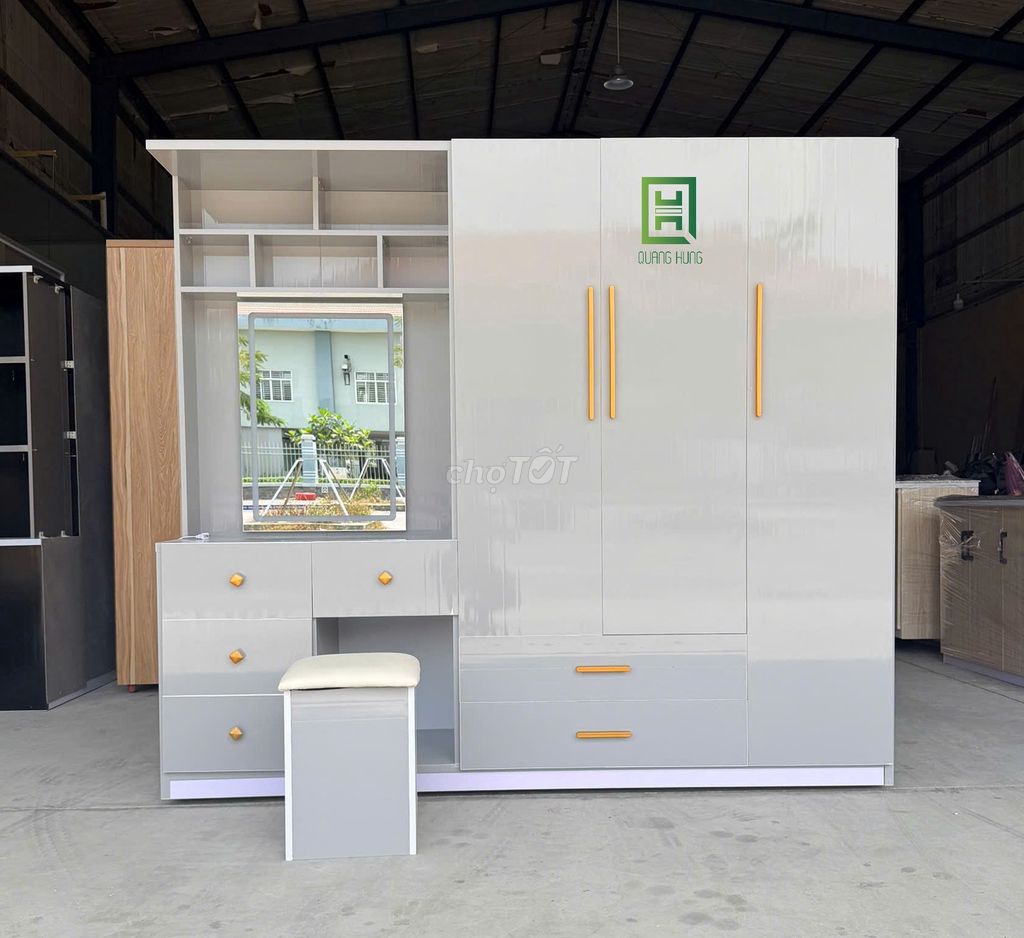 Tủ quần áo liền bàn trang điểm - Tủ nhựa - Tủ nhựa. Mua bán Tủ, kệ gia đình tại Thành phố Thuận An Bình Dương được đăng bởi LÊ VĂN HÙNG hình 1