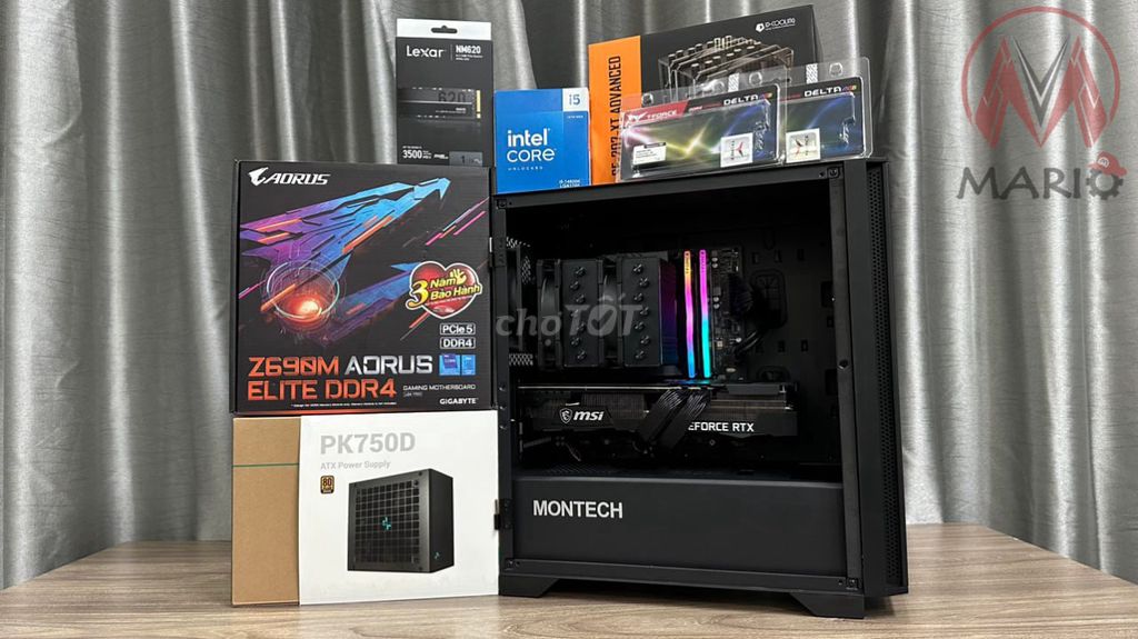 Dàn máy i5 14600K, RTX 3080, 512GB Nvme, 32GB 3600