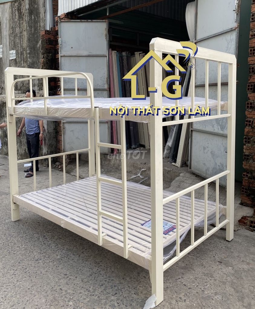 GIƯỜNG SẮT 2 TẦNG - GIƯỜNG SẮT HỘP 4X8 ?GIƯỜNG SĂT