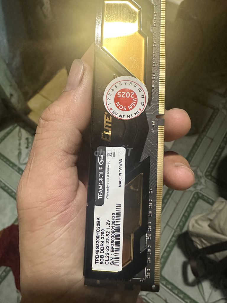 RAM TeamGroup Elite TPD48G3200HC2BK DDR4 8GB. Mua bán Linh kiện (RAM, Card...) tại Huyện Hóc Môn Tp Hồ Chí Minh được đăng bởi Bom Nguyên Tử hình 1