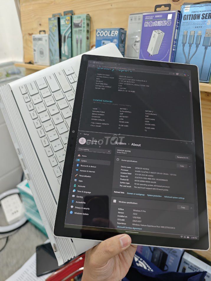 SURFACE BOOK 3 13.5 INCH I7 32/1TB. Mua bán Laptop tại Quận 8 Tp Hồ Chí Minh được đăng bởi BÉ ÚT hình 1