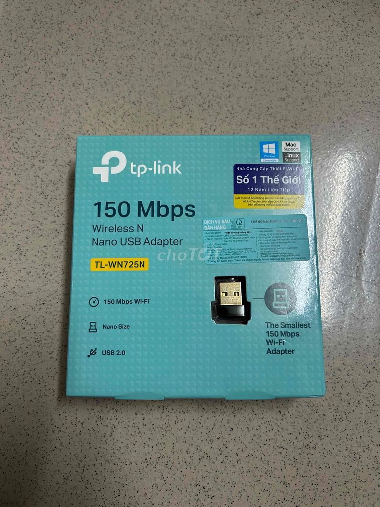 USB Wifi Adapter TP-Link TL-WN725N. Mua bán Phụ kiện (Màn hình, Chuột...) tại Quận Bình Tân Tp Hồ Chí Minh được đăng bởi Pain1993 hình 1