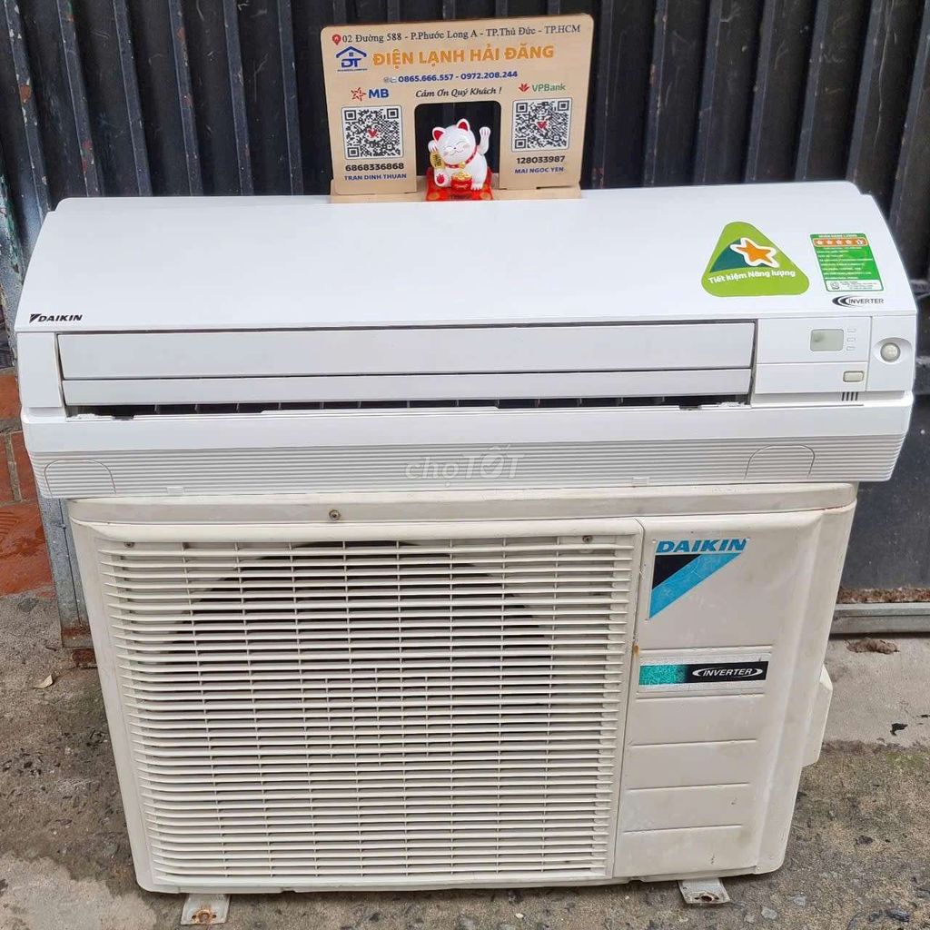 Daikin 1.5hp inverter 4.5tr bao công lắp