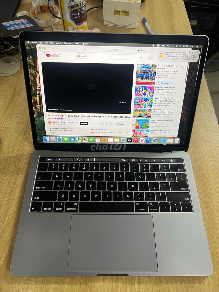 MACbook pro 2018 i5 ram 16gb ổ ssd 256gb màn 13.3