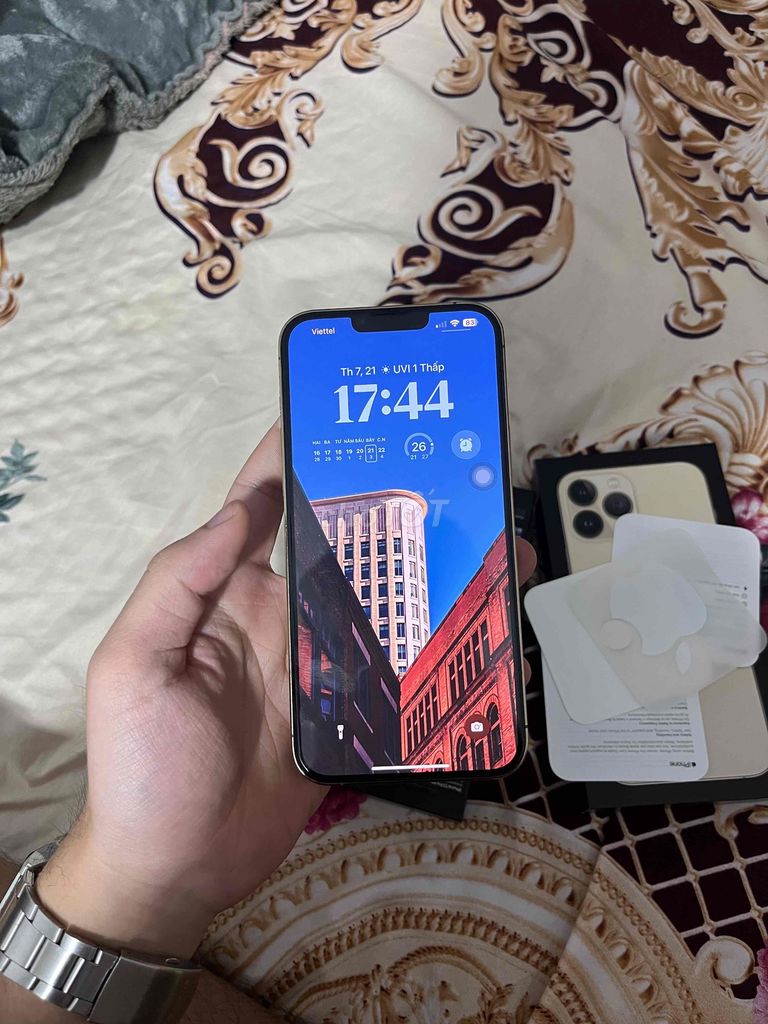 Apple iPhone 13 Pro Max 128GB Vàng. Mua bán Điện thoại tại Huyện Gia Lâm Hà Nội được đăng bởi TDNNN hình 1
