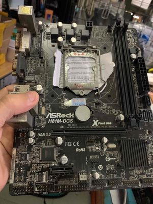 Main H81 asrock hơi cũ. Mua bán Linh kiện (RAM, Card...) tại Thành phố Long Xuyên An Giang được đăng bởi Minh Anh computer
