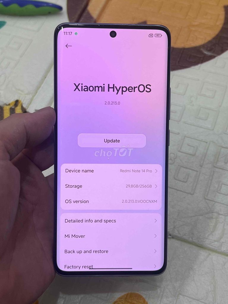 Xiaomi Redmi Note 14 Pro 12/256GB Tím. Mua bán Điện thoại tại Quận Hoàng Mai Hà Nội được đăng bởi Nguyennoi hình 1