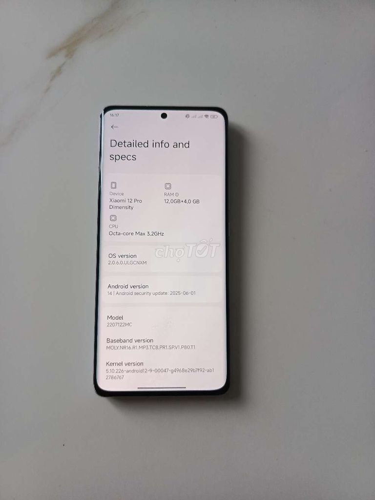 Xiaomi 12 Pro Dimensity 256GB Xám. Mua bán Điện thoại tại Quận 11 Tp Hồ Chí Minh được đăng bởi sanganh hình 1