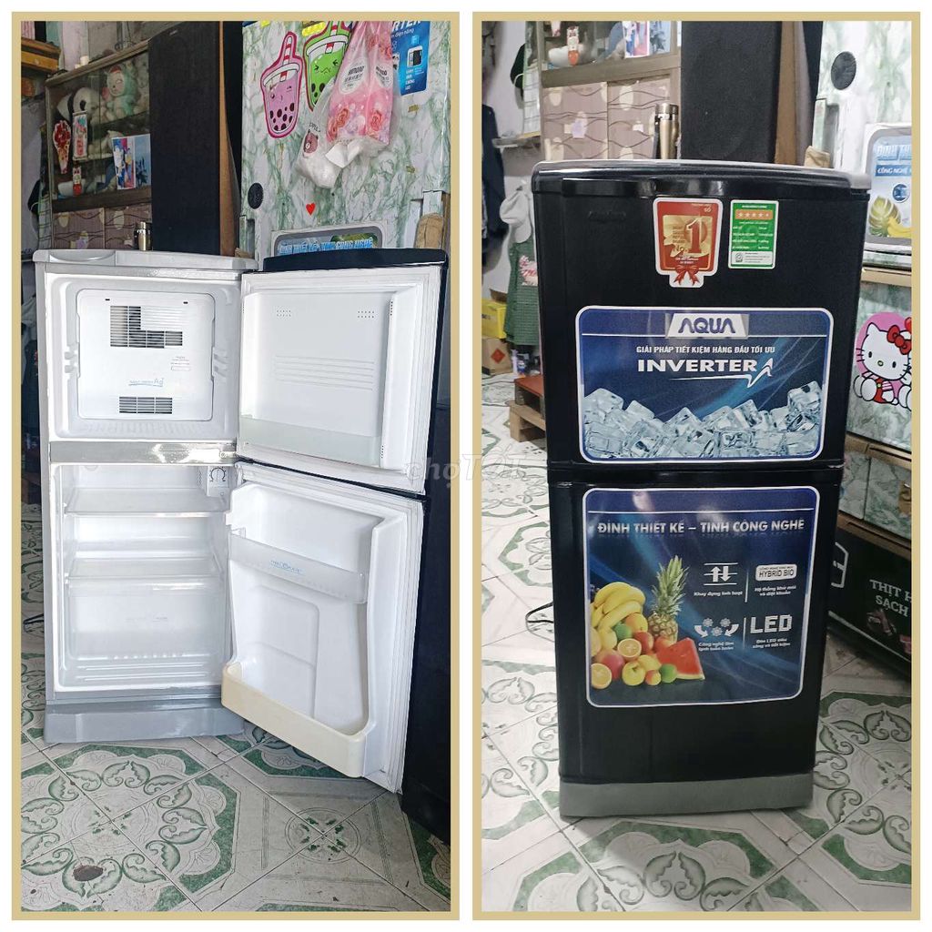 Tủ lạnh Aqua Inverter Đen. Mua bán Tủ lạnh tại Quận 12 Tp Hồ Chí Minh được đăng bởi ngọc  hình 1