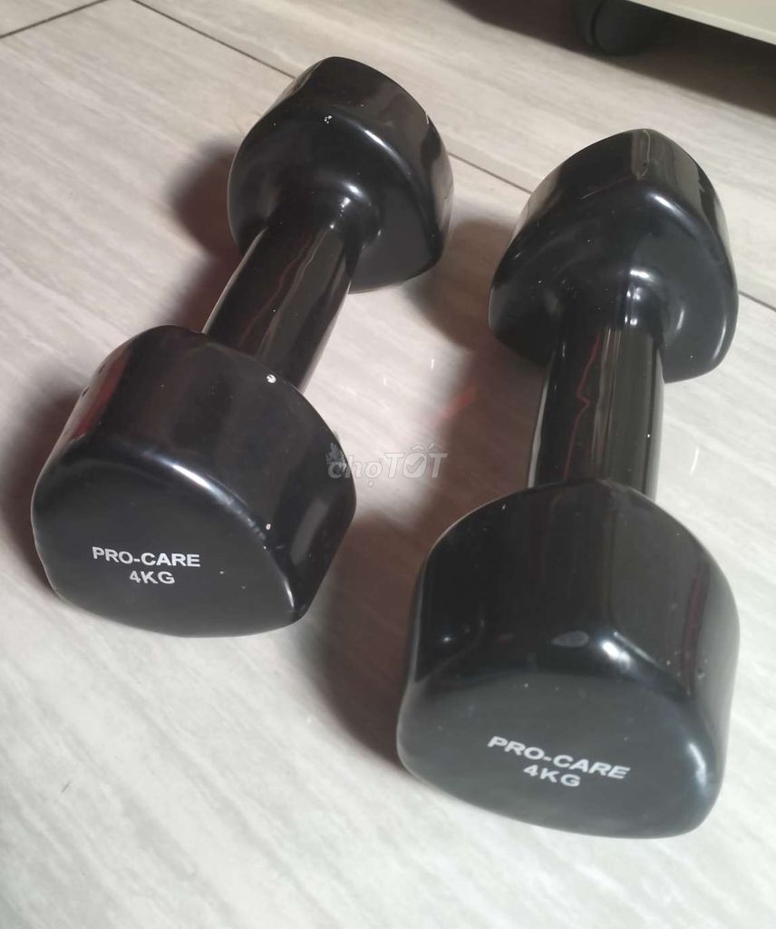 Tạ tay PRO-CARE 4kg - Đen Mới . Mua bán Đồ thể thao, Dã ngoại tại Quận Gò Vấp Tp Hồ Chí Minh được đăng bởi mrNam  hình 1