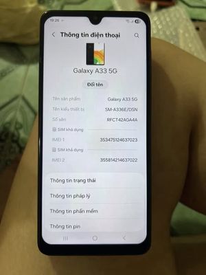 Samsung Galaxy A33 5G 128GB Đen